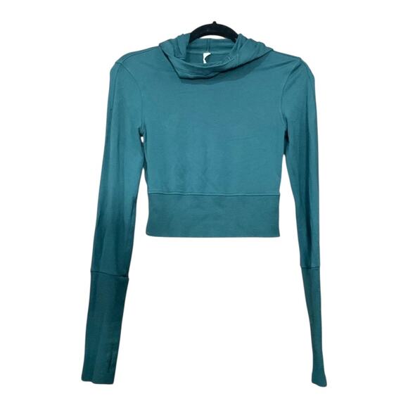 Lululemon Sweatshirt Women 6 Teal - Picture 2 of 4